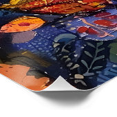 Blissful Women in Kimono Poster (Ecke)