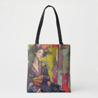 Blissful Women in Kimono Tasche