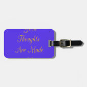 Blissreiche Überlegungen: Gute Gedanken an Liebe Gepäckanhänger (Vorderseite horizontal)