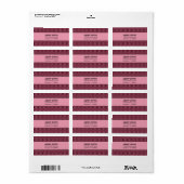 Blissvoll Chic Address Labels Adressaufkleber (Vorne)