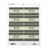 Blissvoll chic Shipping Labels (Vorne)