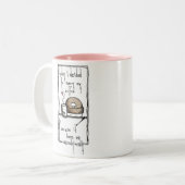 Blissvoll Kaffee Zweifarbige Tasse (Vorderseite Links)