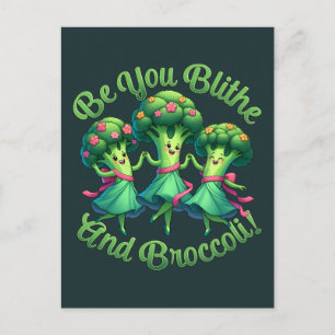 Blithe und Broccoli Postkarte