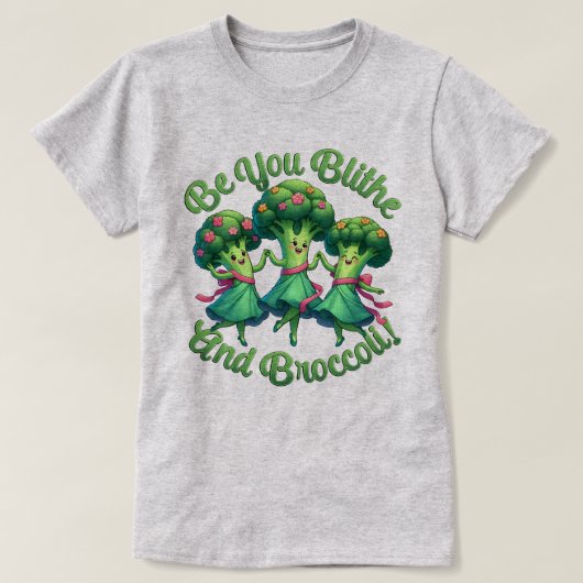 Blithe und Broccoli T-Shirt (Design vorne)