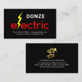 Blitz auf elektrischem Dienst Visitenkarte (Vorne/Hinten)