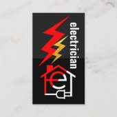 Blitz auf elektrischer Zuhause Visitenkarte (Vorderseite)