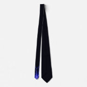 Blitz Blitzy Blue Black Novelty Neck Tie Krawatte (Rückseite)