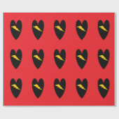 Blitz Bolt Hearts Geschenkpapier (Flach)
