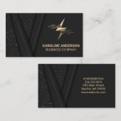 Blitz-Bolt-Tech-Logo-Visitenkarte Visitenkarte (Vorne/Hinten)