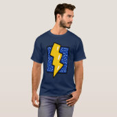 Blitz-Bolzen-Cartoon T-Shirt (Vorne ganz)