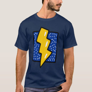 Blitz-Bolzen-Cartoon T-Shirt