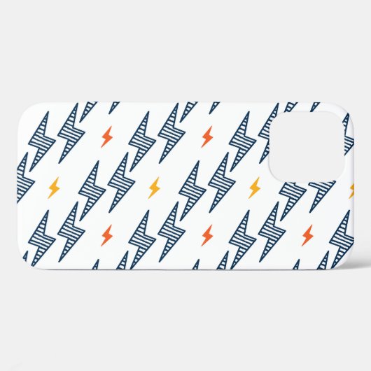 Blitz Bolzen Doodle Nahtloser Blitz Case-Mate iPhone Hülle (Rückseite (Horizontal))