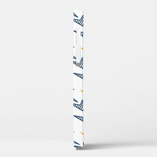 Blitz Bolzen Doodle Nahtloser Blitz Case-Mate iPhone Hülle (Rückseite / Links)