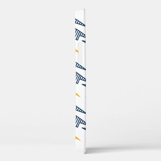 Blitz Bolzen Doodle Nahtloser Blitz Case-Mate iPhone Hülle (Rückseite / Rechts)