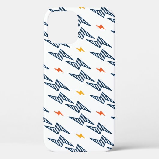 Blitz Bolzen Doodle Nahtloser Blitz Case-Mate iPhone Hülle (Rückseite)