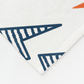 Blitz Bolzen Doodle Nahtloser Blitz Fleecedecke (Ecke)