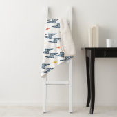 Blitz Bolzen Doodle Nahtloser Blitz Sherpadecke (Beispiel)