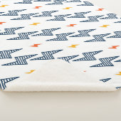 Blitz Bolzen Doodle Nahtloser Blitz Sherpadecke (3/4)