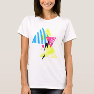 Blitz-Bolzen-Dreieck-Blitzachtziger jahre T-Shirt