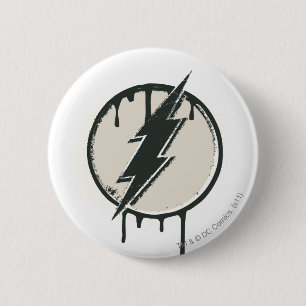Blitz Bolzen Farbe Grunge Button