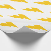 Blitz-Bolzen, Gelb, Donner, Sturm, Superheld Geschenkpapier (Ecke)