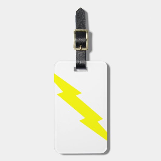 Blitz-Bolzen Gepäckanhänger (Vorderseite vertikal)