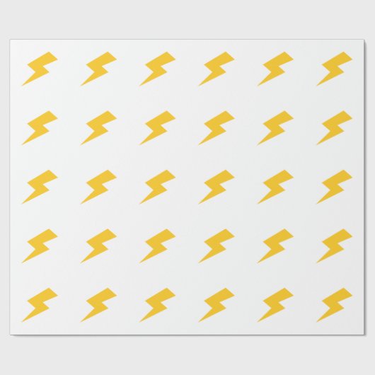 Blitz-Bolzen Geschenkpapier (Flach)