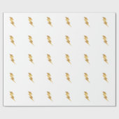 Blitz-Bolzen im metallischen Gold Geschenkpapier (Flach)