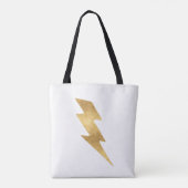 Blitz-Bolzen im metallischen Gold Tasche (Rückseite)