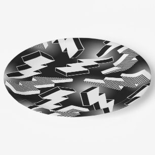 Blitz-Bolzen Pappteller