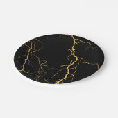 Blitz-Bolzen Pappteller (Schrägansicht)