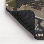 Blitz-Cockpit Lockheeds P38 Mousepad (Ecke)