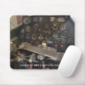 Blitz-Cockpit Lockheeds P38 Mousepad (Mit Mouse)