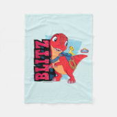 Blitz | Dino Ranch Fleecedecke (Vorderseite)