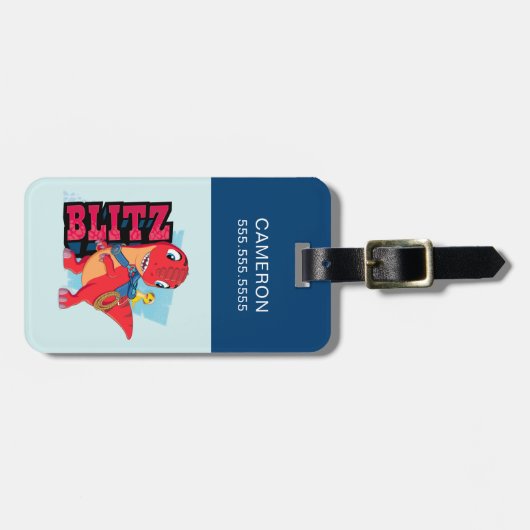 Blitz | Dino Ranch Gepäckanhänger (Vorderseite horizontal)