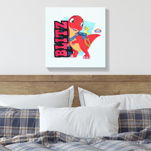Blitz | Dino Ranch Leinwanddruck (Insitu (Schlafzimmer))