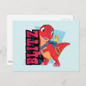 Blitz | Dino Ranch Postkarte (Vorne/Hinten)