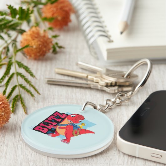 Blitz | Dino Ranch Schlüsselanhänger (Vorderseite rechts)
