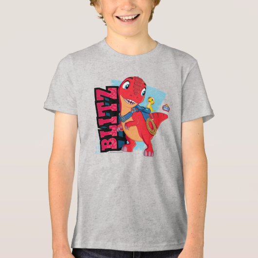 Blitz | Dino Ranch Tri-Blend Shirt (Vorderseite)