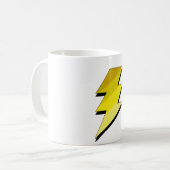 Blitz-Donner-Bolzen Kaffeetasse (Vorderseite Links)