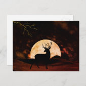 Blitz, Donnerschlag und Buck Vollmond Postkarte (Vorne/Hinten)