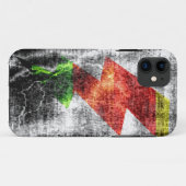 Blitz-Dunkelgrunge Case-Mate iPhone Hülle (Rückseite (Horizontal))