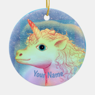 Blitz-Einhorn Keramik Ornament
