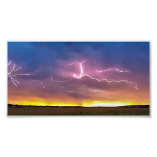 Blitz-Fotografieposter-Wandkunst Fotodruck