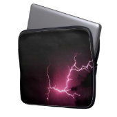 Blitz in der Dunkelheit Laptopschutzhülle (Vorderseite Links)