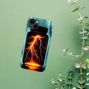 Blitz in einer Flasche Digitale Kunst Case-Mate iPhone 14 Hülle