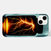 Blitz in einer Flasche Digitale Kunst Case-Mate iPhone Hülle (Rückseite (Horizontal))
