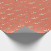 Blitz in zartem Rosa Geschenkpapier (Ecke)