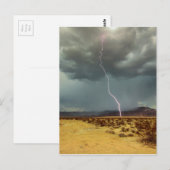 Blitz-Joshua-Baum-Farbe Postkarte (Vorne/Hinten)