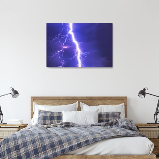 Blitz Leinwanddruck (Insitu (Schlafzimmer))